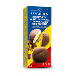 Kekse in belgischer Dessert Schokolade ohne Zuckerzusatz