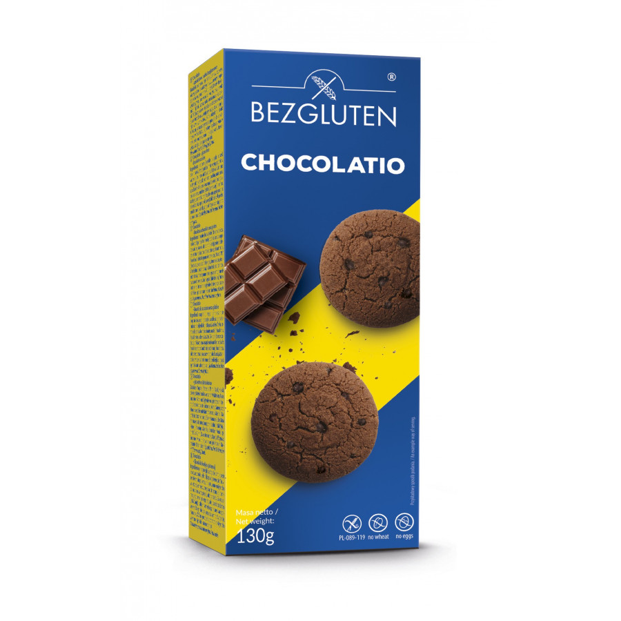Chocolatio - czekoladowe ciastka. Produkt bezglutenowy.  