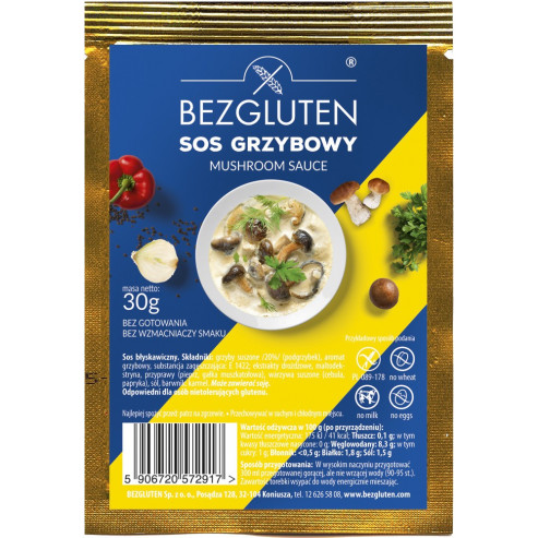 Sos grzybowy bezglutenowy